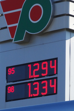 Benzinpreis in Narva, Estland