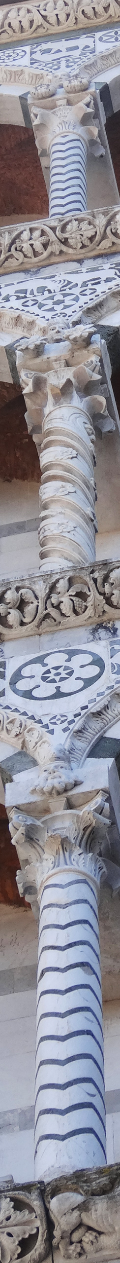Lucca, Fassade Details, Cattedrale-di-San-Martino