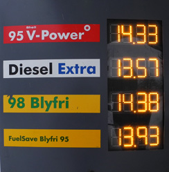 Benzinpreis in Svolvaer am 18. Februar 2011