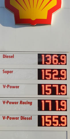 Benzinpreis am 17. Januar 2011