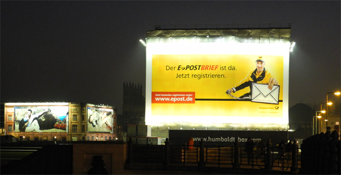 Reklameflächen in Berlins Mitte