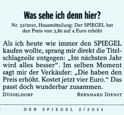 Der Spiegel 4 Euro