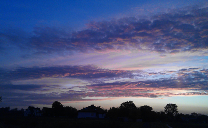 Sunset am 26.10.2011, 18:03, Gommern 