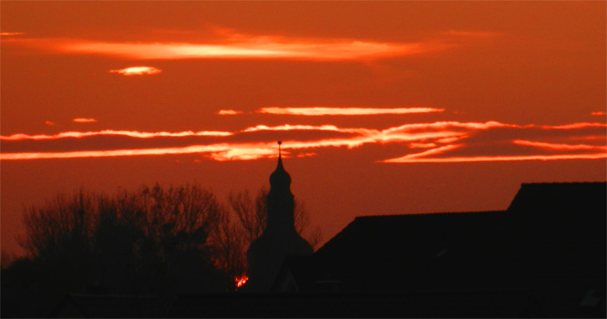 Wasserburg Gommern, Sunset
