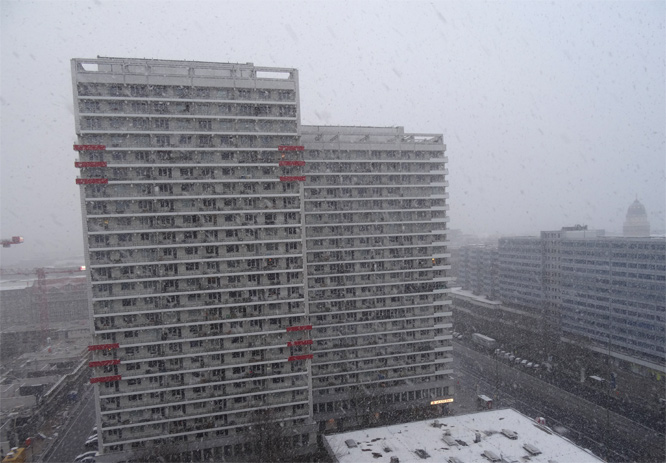 Der erste Schnee in Berlin