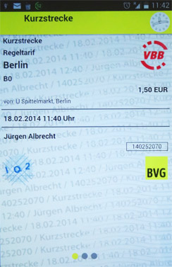 Mein erstes Smartphone-BVG-Ticket