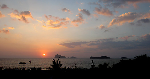 Sunset Capones Islands