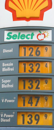 Benzinpreis am 11.12.2007