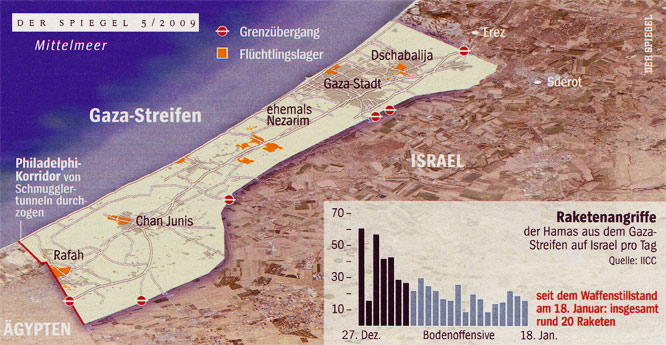 Map Gaza-Streifen