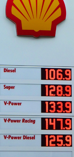 Benzinpreis am 11.07.2009
