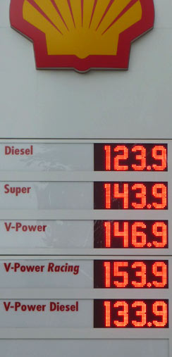 Benzinpreis am 20. Mai 2010