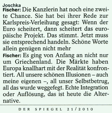 Joschka Fischer Europa
